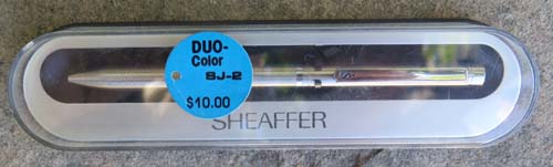 SHEAFFER 8J-2 TWO COLOR NEW OLD STOCK BALLPOINT, IN BOX